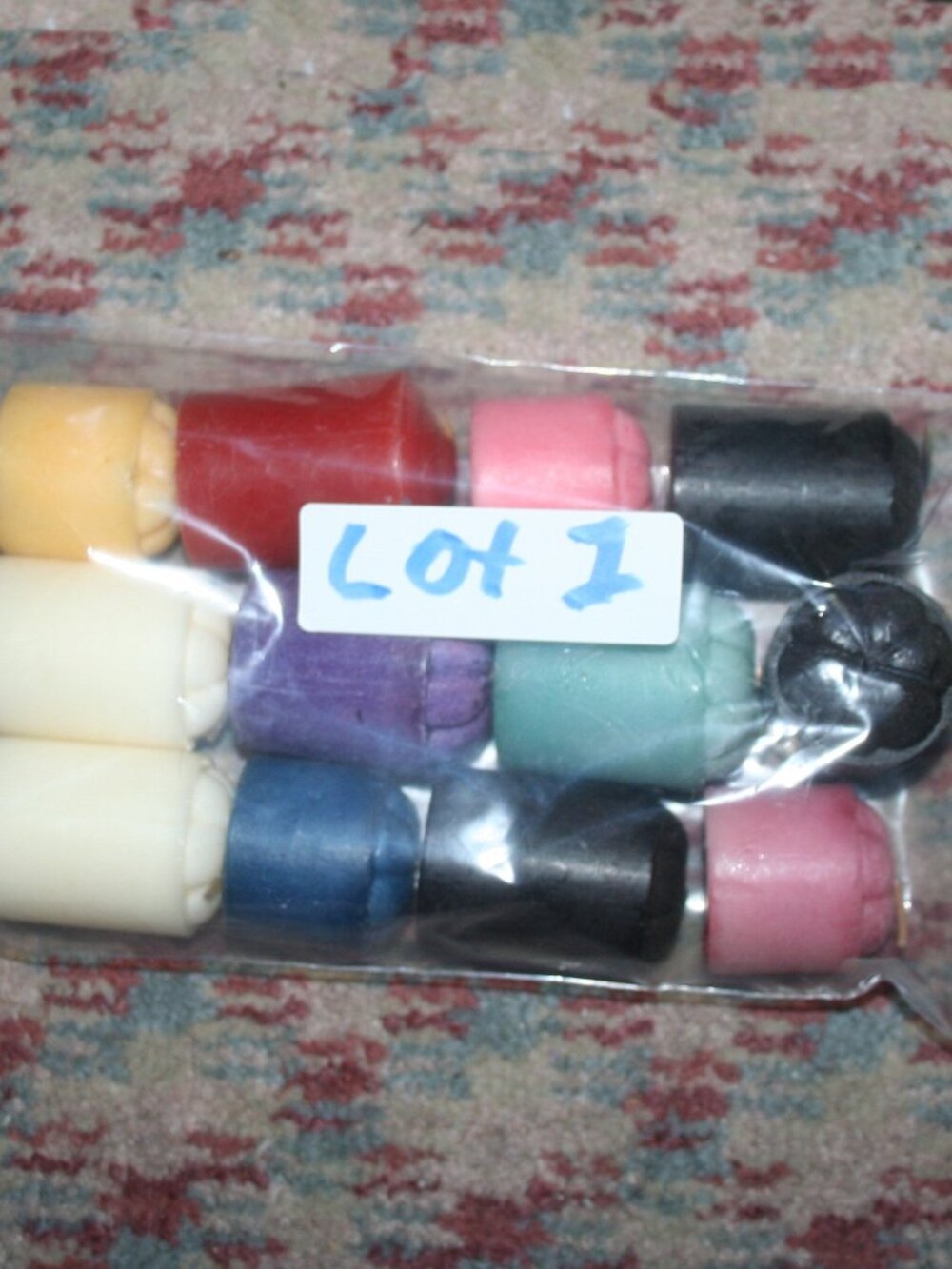 (12) Multi Color Highly Scent Disc.Paraffin Voltive Candle-Lite Early 2000s LT-1